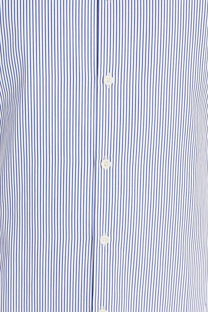 商品Sandro|Striped cotton-poplin shirt,价格¥331,第4张图片详细描述