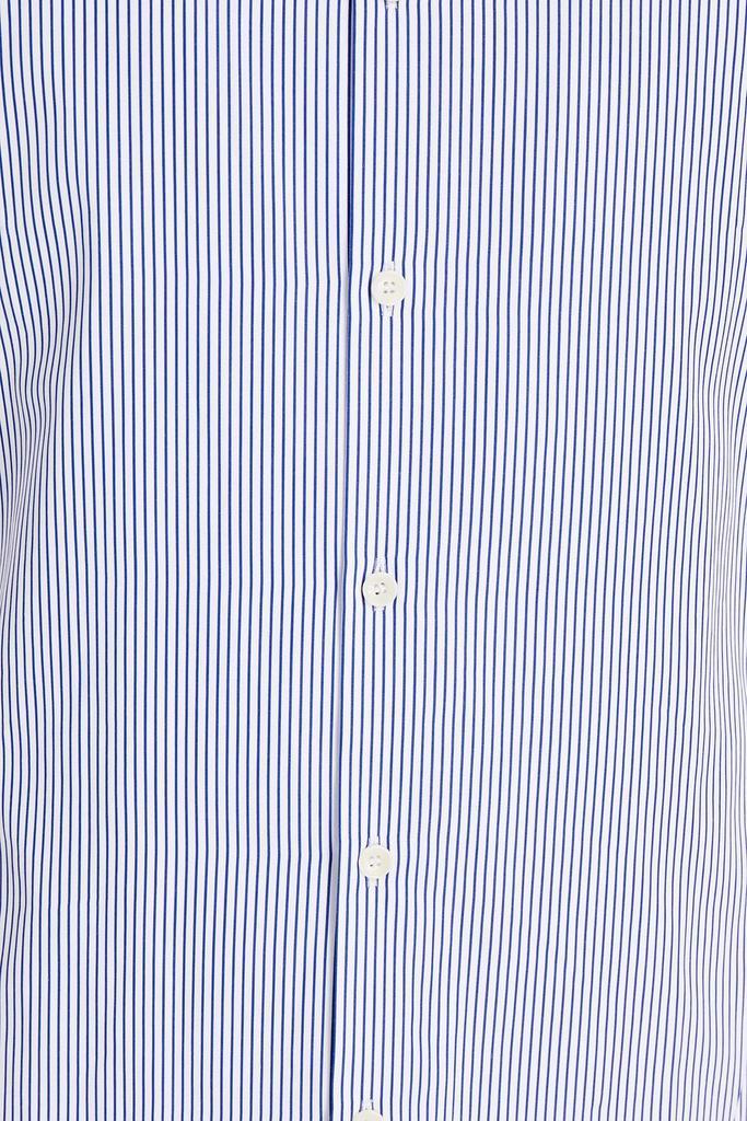 商品Sandro|Striped cotton-poplin shirt,价格¥312,第6张图片详细描述