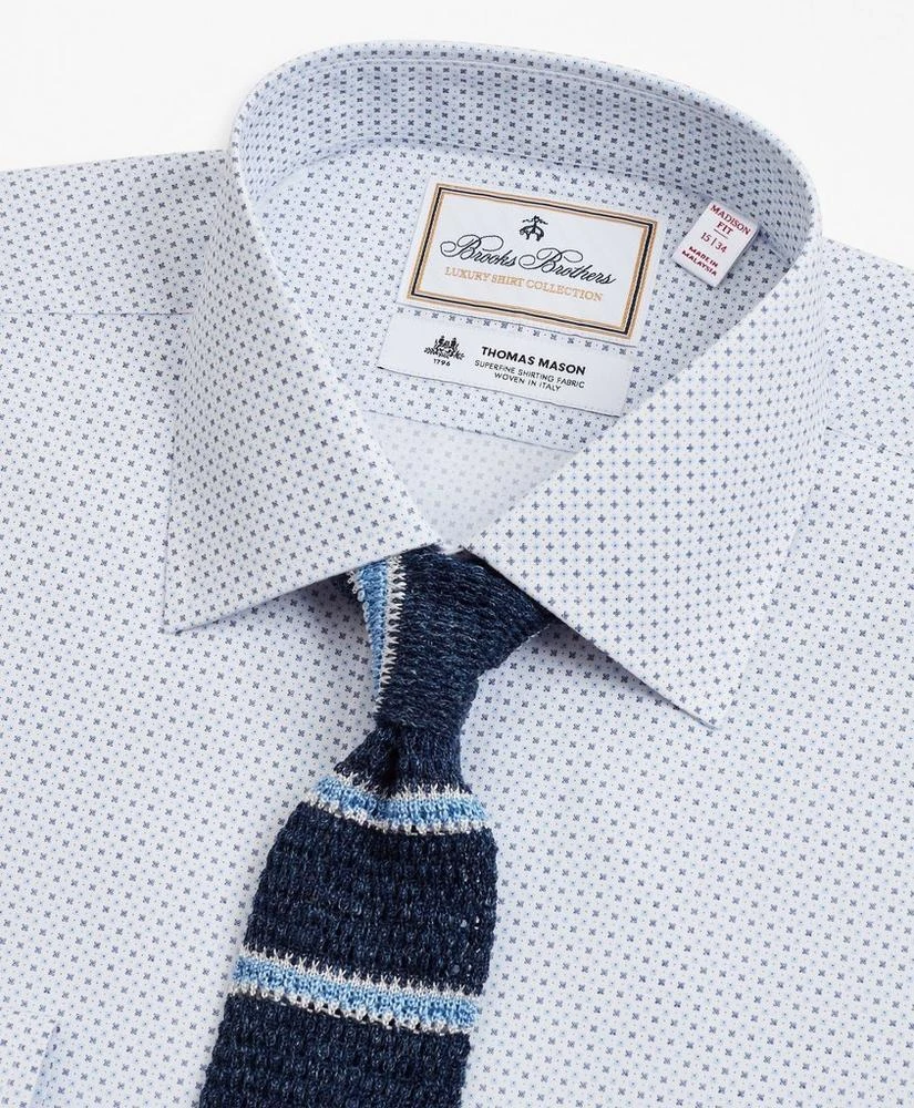 商品Brooks Brothers|Luxury Collection Madison Relaxed-Fit Dress Shirt, Franklin Spread Collar Geo Print,价格¥413,第2张图片详细描述