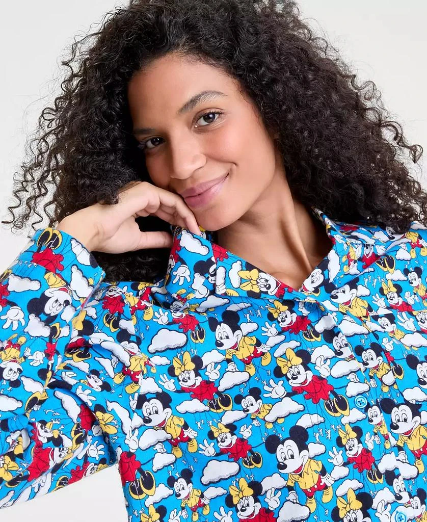 Women's Mickey Mouse & Minnie Mouse Parade Balloon Flannel Pajamas Set, Macy's Exclusive 商品
