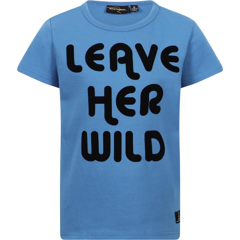 商品Rock Your Baby|Leave her wild t shirt in blue,价格¥377-¥422,第1张图片