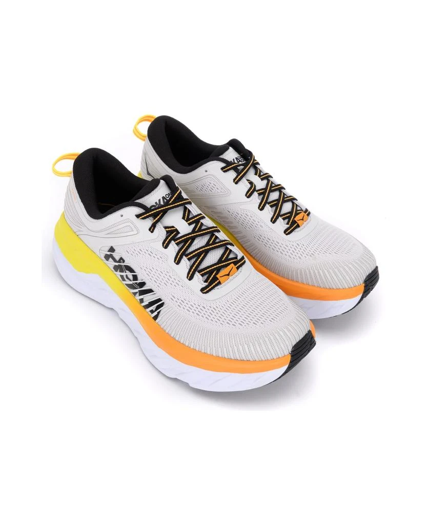 商品Hoka One One|Hoka Bondi 7 Grey And Yellow Men's Sneaker,价格¥1335,第3张图片详细描述