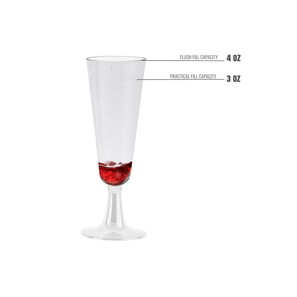 商品Smarty Had A Party|4 oz. Clear Disposable Plastic Champagne Flutes (288 Flutes),价格¥576,第3张图片详细描述