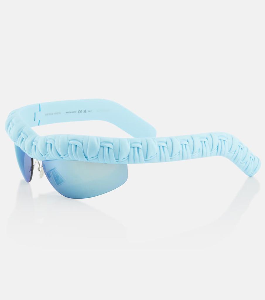 Pleat Wraparound oval sunglasses商品第3张图片规格展示