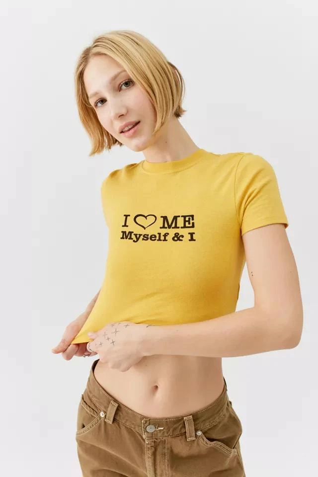 商品Urban Outfitters|UO I Heart Me Myself & I Baby Tee,价格¥188,第1张图片