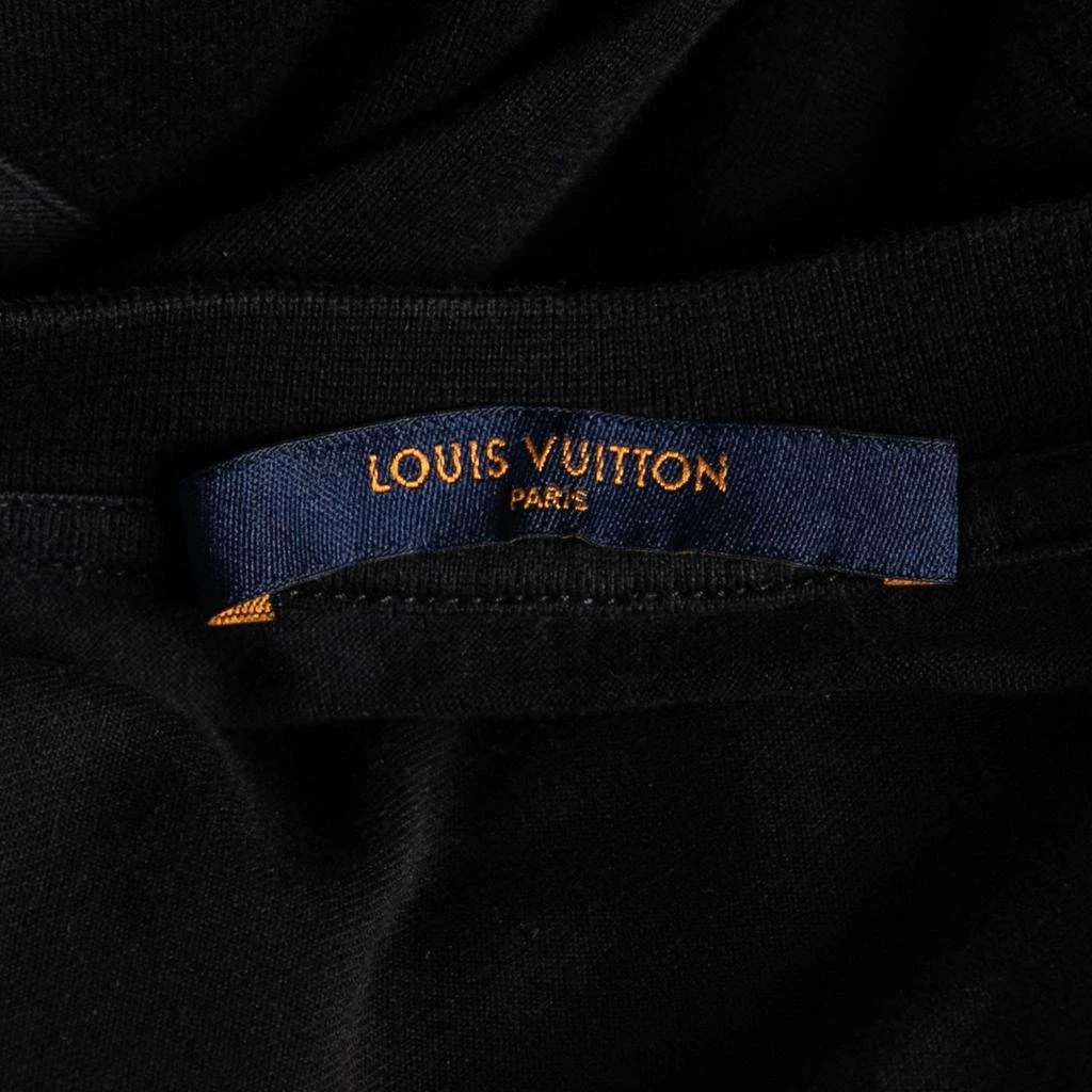 商品[二手商品] Louis Vuitton|Louis Vuitton Black Cotton Logo Embroidered Short Sleeve T-Shirt S,价格¥1448,第4张图片详细描述