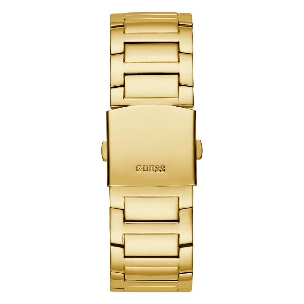 商品GUESS|Men's Gold-Tone Stainless Steel Bracelet Watch 48mm,价格¥965,第3张图片详细描述