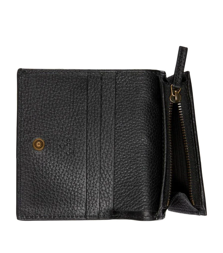 商品Gucci|Leather Interlocking G Wallet,价格¥3889,第4张图片详细描述
