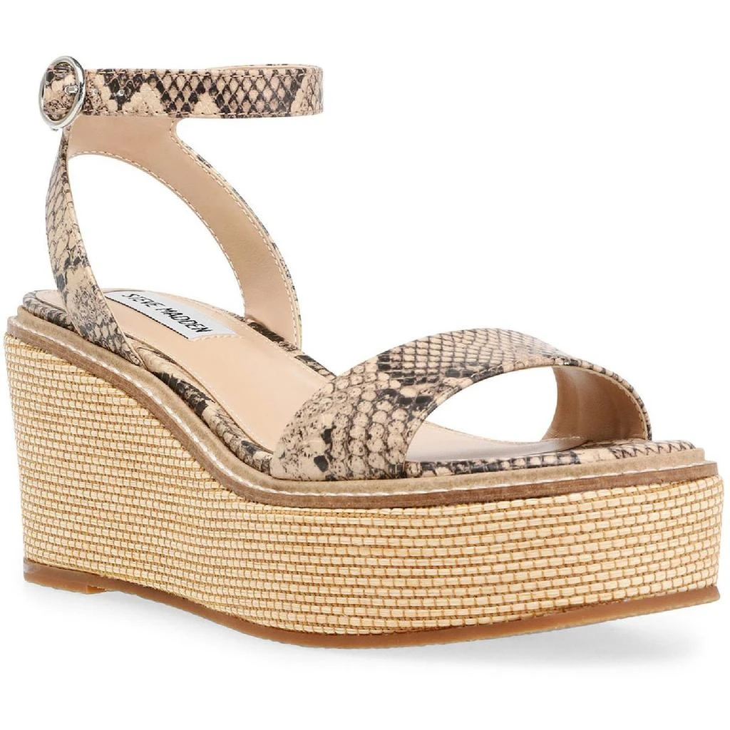 商品Steve Madden|Steve Madden Womens Composed Padded Insole Ankle Strap Platform Sandals,价格¥177,第2张图片详细描述