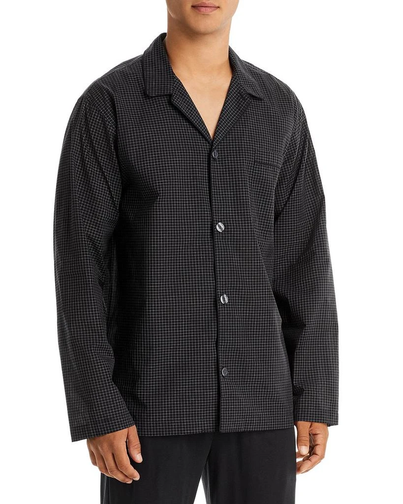 商品Ralph Lauren|Cotton Check Button Down Pajama Shirt,价格¥419,第1张图片