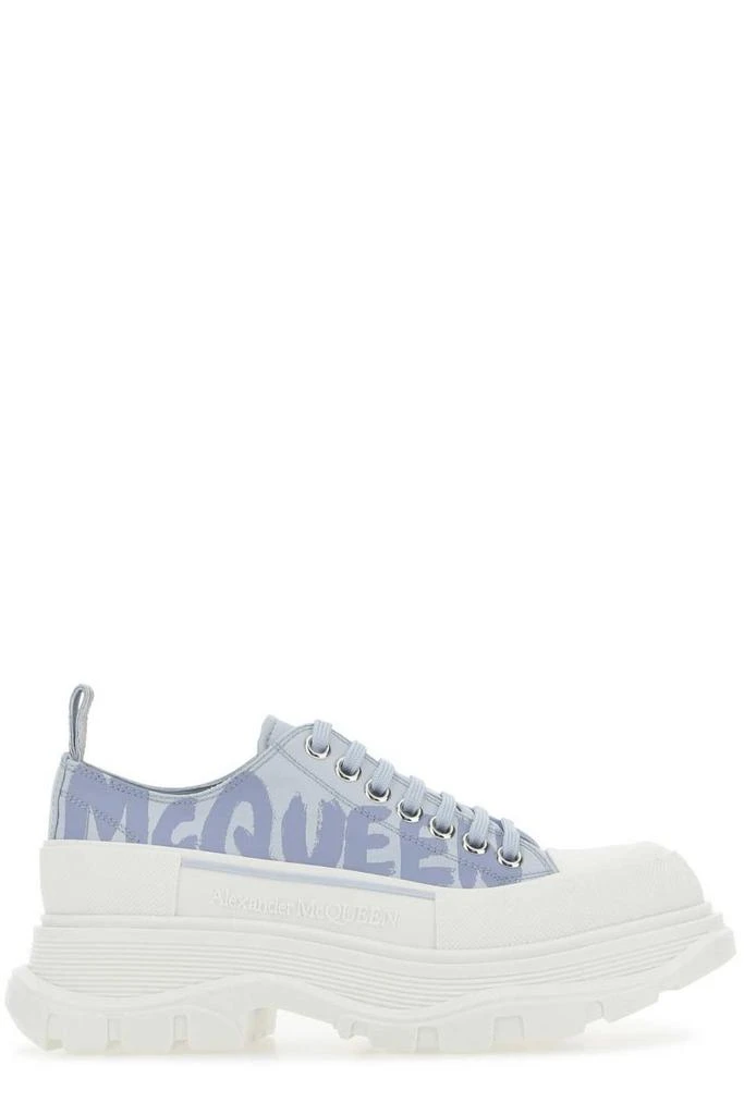 商品Alexander McQueen|Alexander McQueen Tread Slick Logo Print Sneakers,价格¥2758,第1张图片