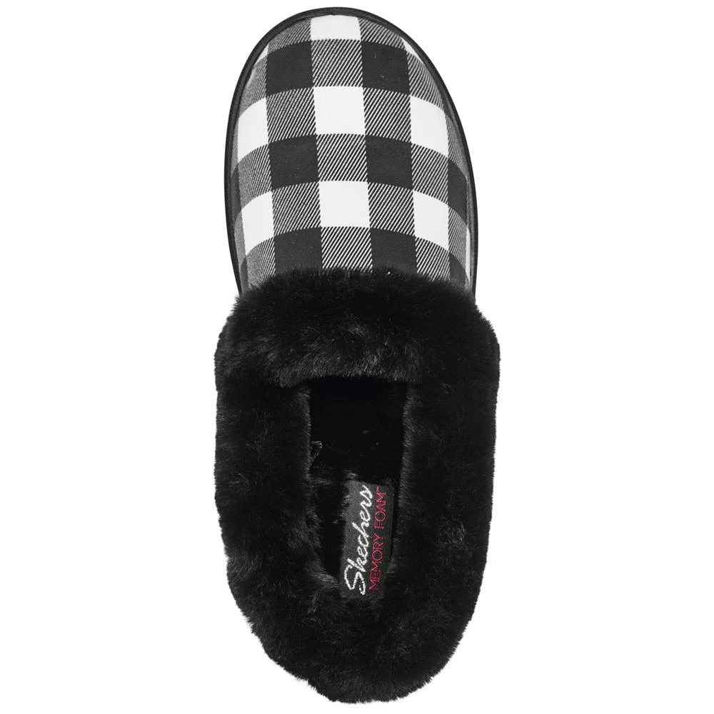 商品SKECHERS|Women's Cozy Campfire - Check Mate Indoor and Outdoor Slippers from Finish Line,价格¥151,第5张图片详细描述