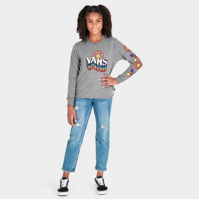 商品Vans|Girls' Vans Smile Repeater Shorty Long-Sleeve T-Shirt,价格¥112,第2张图片详细描述