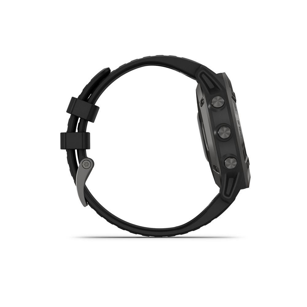 商品Garmin|Unisex Fenix 6 Sapphire Black Silicone Strap Smart Watch 33.02mm,价格¥5894,第6张图片详细描述