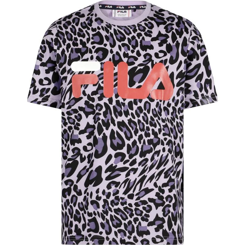 商品Fila|Leopard print t shirt in purple,价格¥290,第1张图片