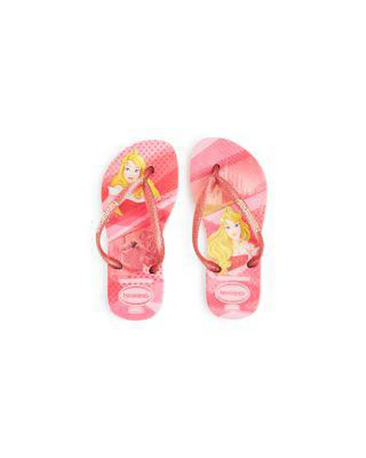 商品Havaianas|女孩(小童/幼儿)Girls' Slim Princess Glitter Flip-Flops - Walker, Toddler, Little Kid,价格¥112,第2张图片详细描述