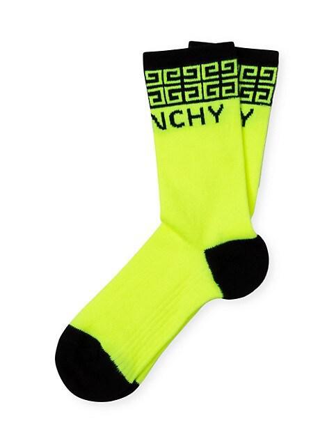商品Givenchy|Little Kid's & Kid's 4G Jacquard Print High Socks,价格¥452,第4张图片详细描述