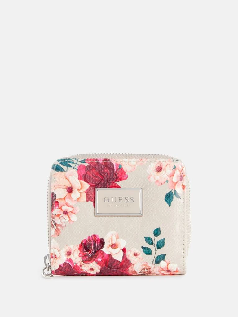 商品Guess Factory|Abree Small Zip-Around Wallet,价格¥128,第1张图片
