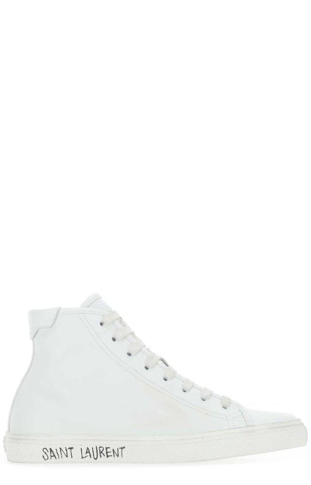 商品Yves Saint Laurent|Saint Laurent Malibu Round Toe Lace-Up Sneakers,价格¥3409,第1张图片