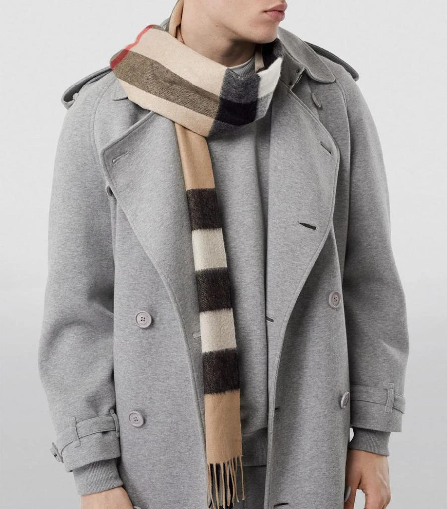 商品Burberry|Check Cashmere Scarf,价格¥5354,第5张图片详细描述
