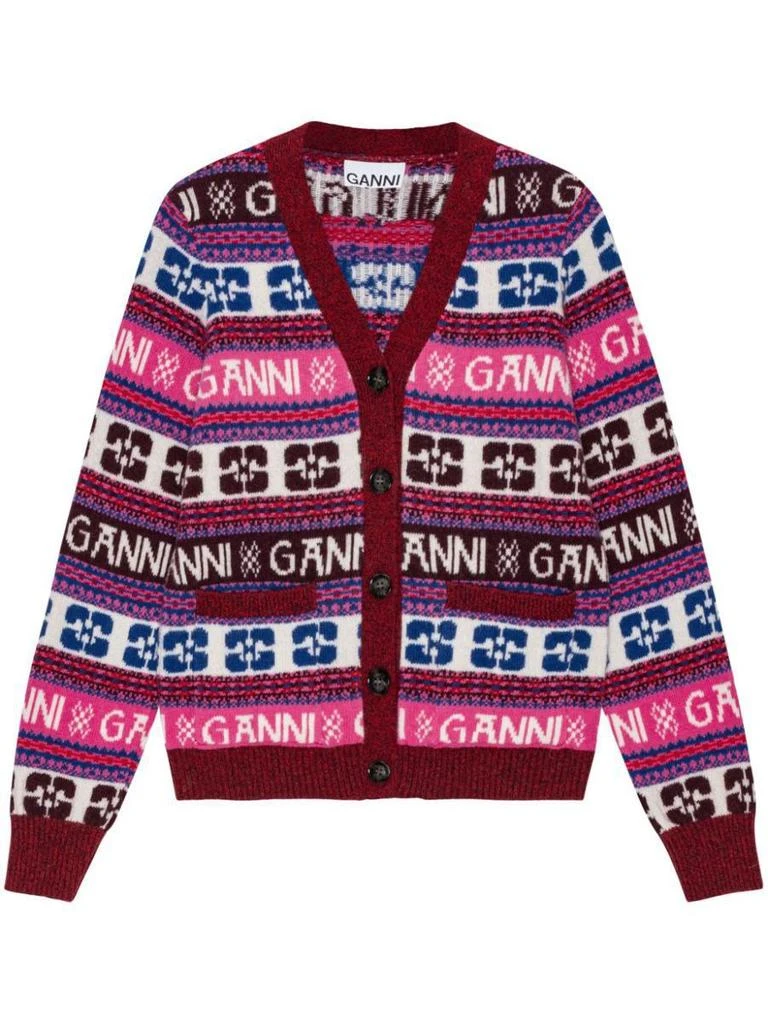 商品Ganni|Ganni Sweaters in Multicolour,价格¥1623,第1张图片