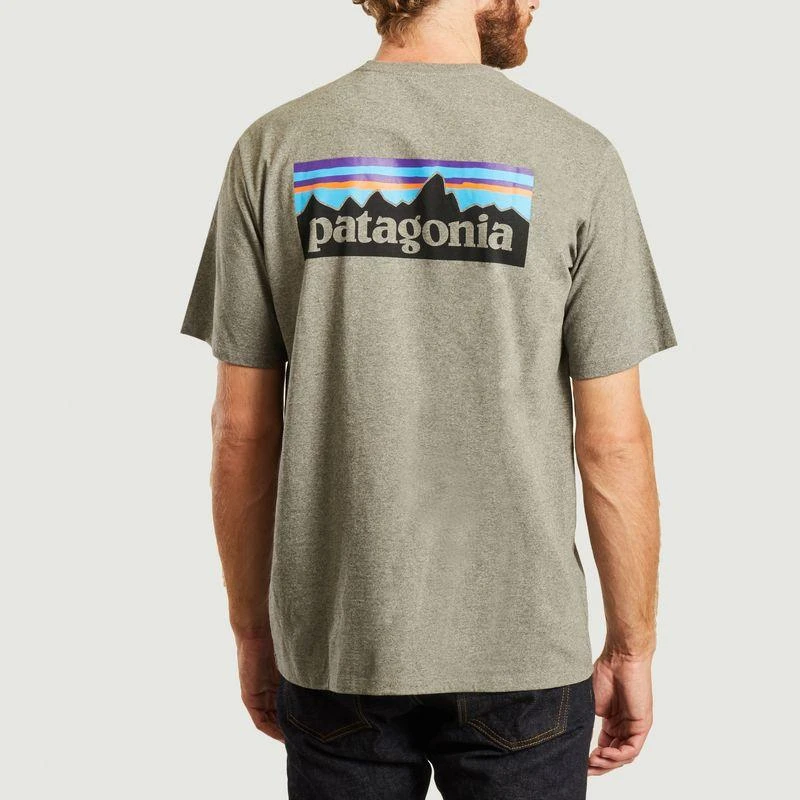 商品Patagonia|T-shirt P6 logo gravel heather PATAGONIA,价格¥166,第3张图片详细描述