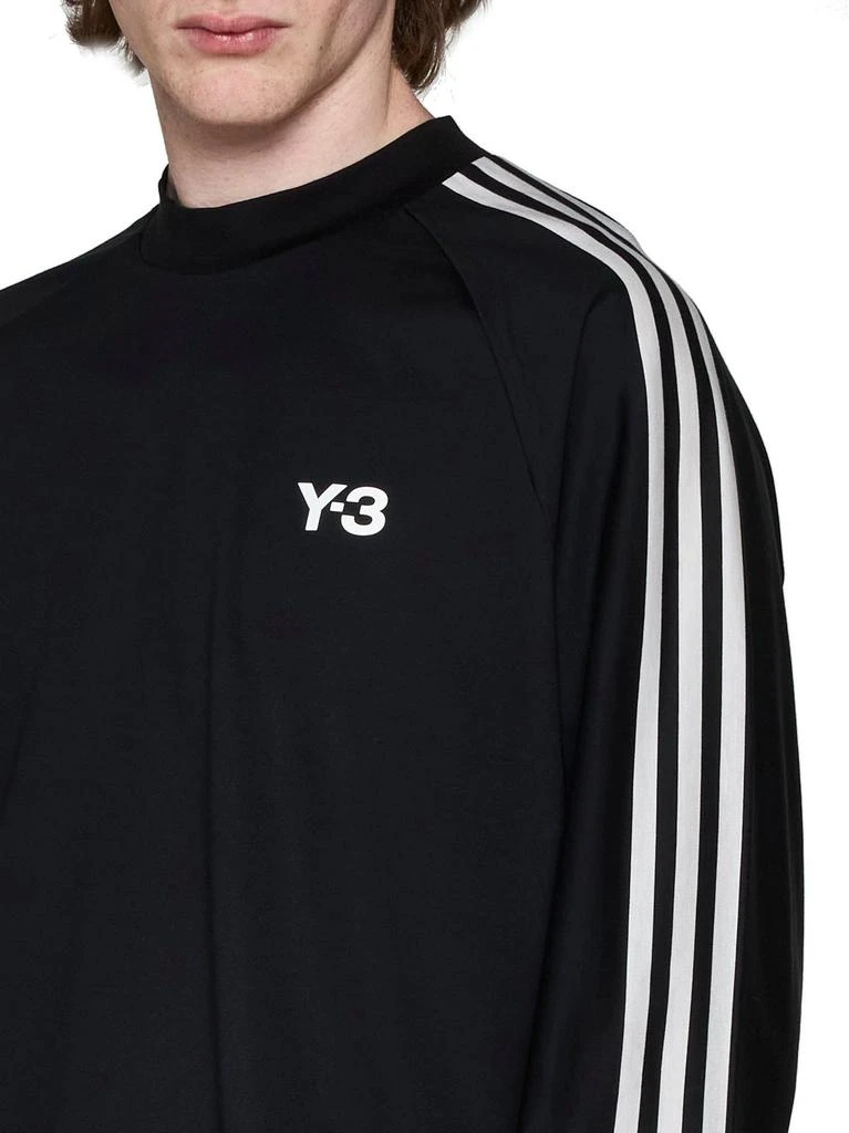 商品Y-3|Y-3 Logo Printed Striped Crewneck Sweatshirt,价格¥1007-¥1208,第5张图片详细描述