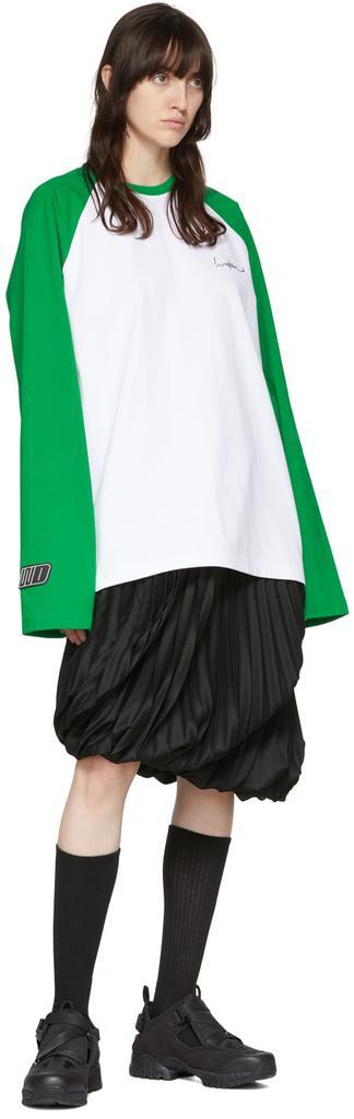 商品We11done|White & Green Cotton T-Shirt,价格¥2723,第6张图片详细描述