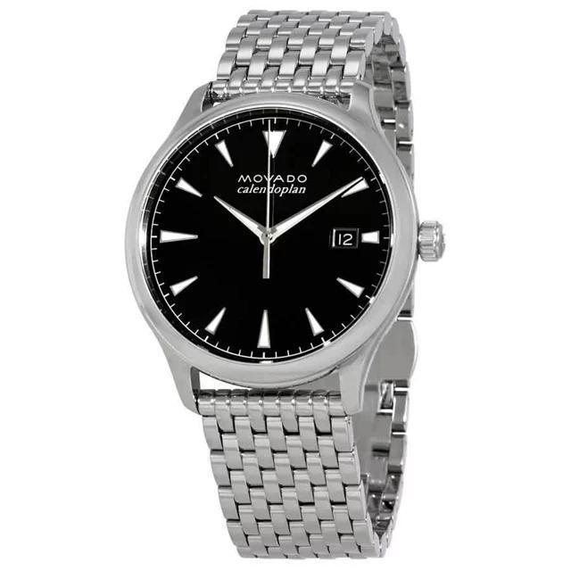 商品Movado|Movado Heritage Black Dial Men's Watch 3650012,价格¥2880,第1张图片