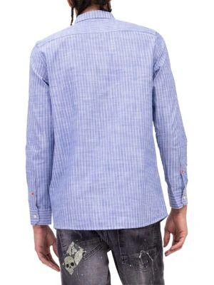 商品RON TOMSON|​4824 Western Striped Button Down Shirt,价格¥237,第2张图片详细描述