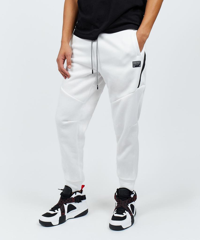 Haram Slim Fit White Jogger With Zip Detail商品第4张图片规格展示