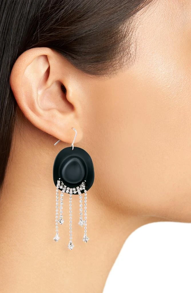 商品Leith|Crystal Cowboy Hat Earrings,价格¥73,第2张图片详细描述