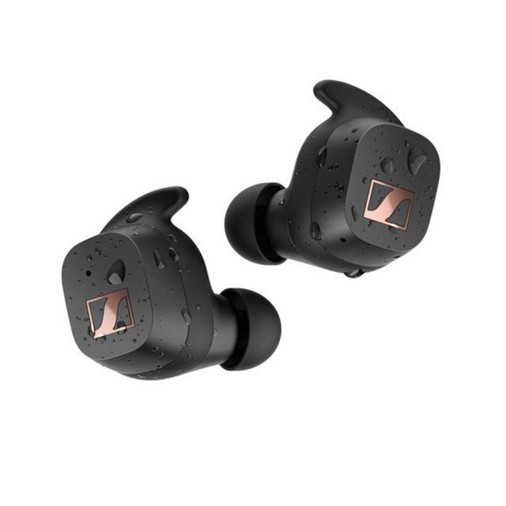 Sport True Wireless Earbuds - Bluetooth in-Ear Headphones, Music and Calls with Adaptable Acoustics, Noise Isolation, Touch Controls, IP54 27-Hour Battery, Black商品第1张图片规格展示