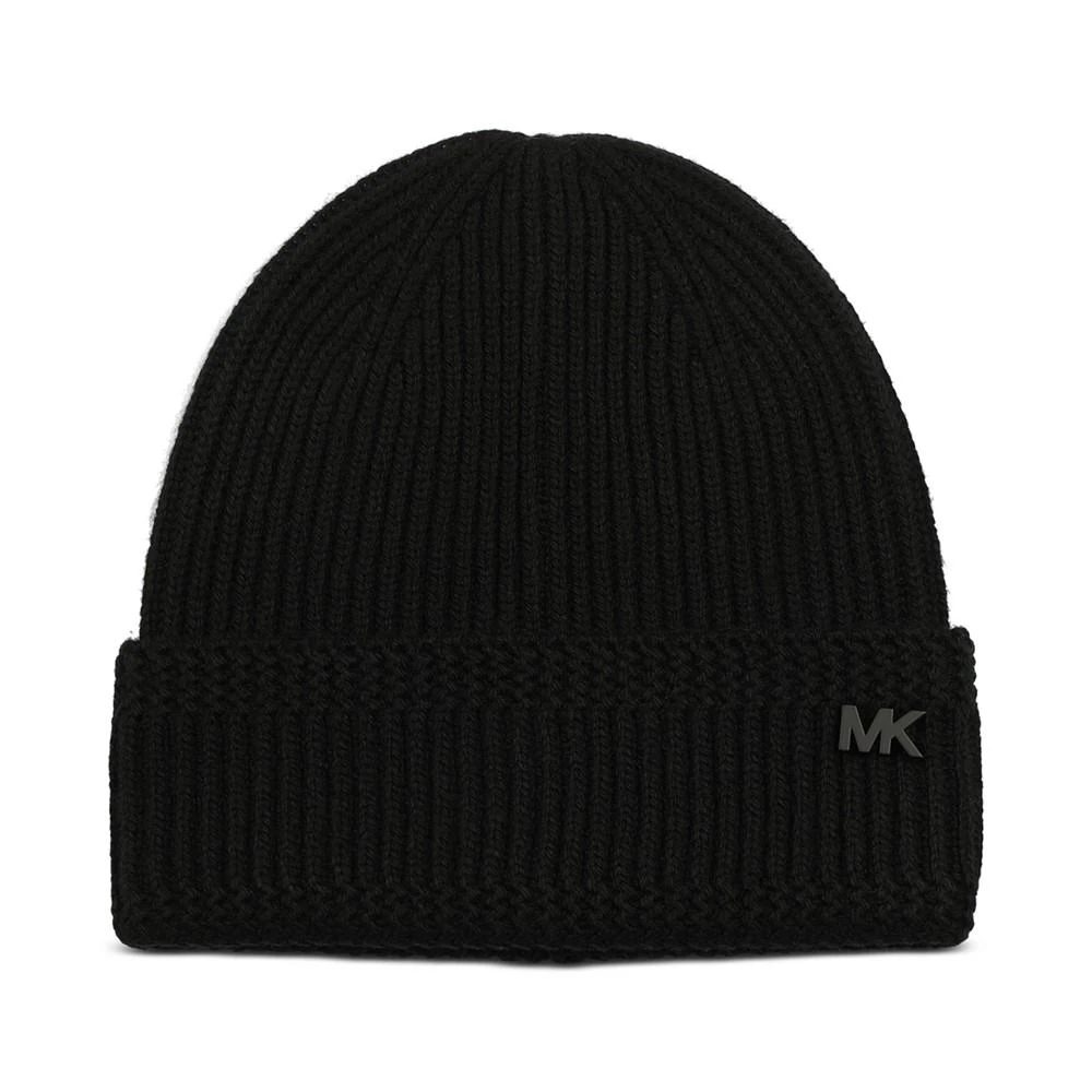 商品Michael Kors|Men's Racked Ribbed Cuffed Logo Hat,价格¥255,第1张图片