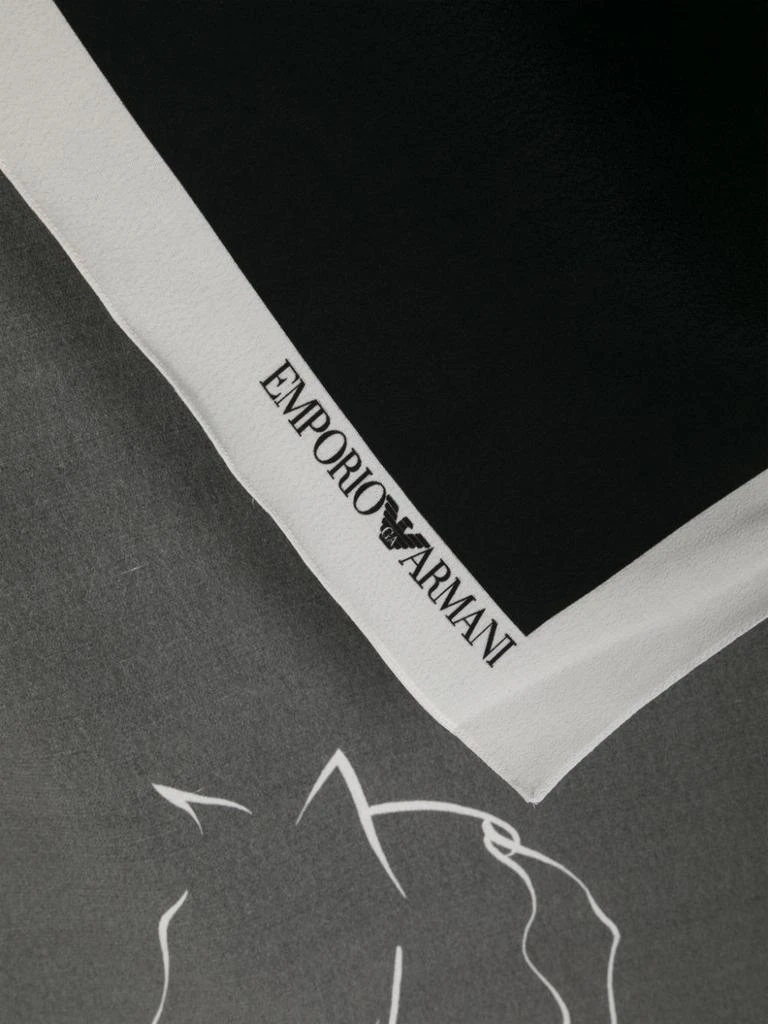 商品Emporio Armani|EMPORIO ARMANI - Printed Foulard,价格¥621,第2张图片详细描述