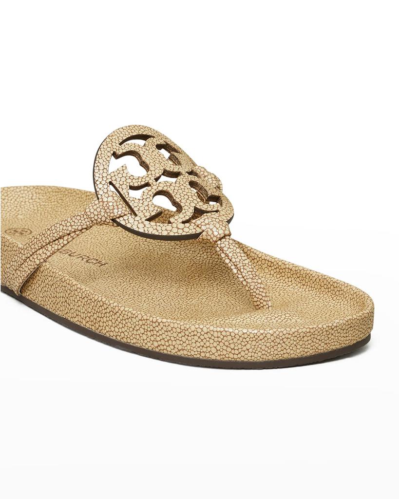 Miller Cloud Calfskin Medallion Thong Sandals商品第3张图片规格展示