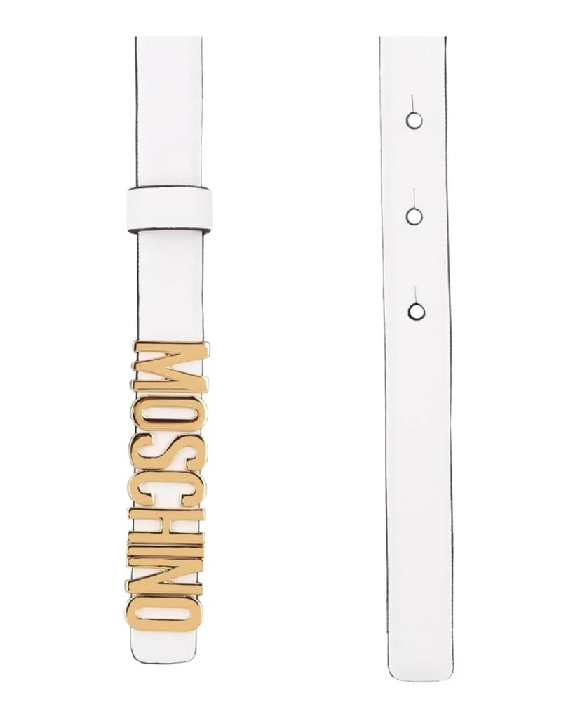 商品Moschino|Thin Leather Logo Belt,价格¥982,第2张图片详细描述