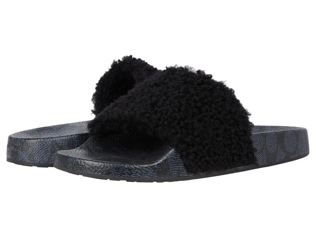 商品Coach|Signature Shearling Pool Slide,价格¥415,第1张图片