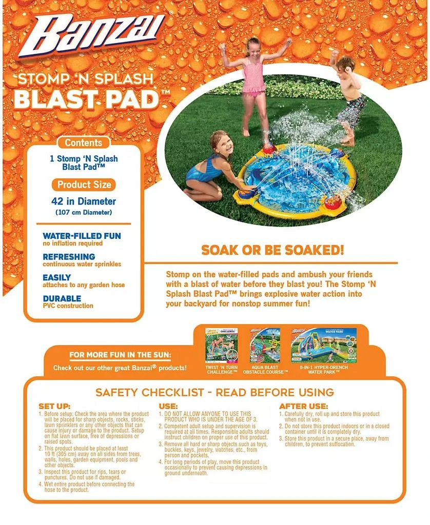 42" Stomp N Splash Blast Pad Sprinkler 商品