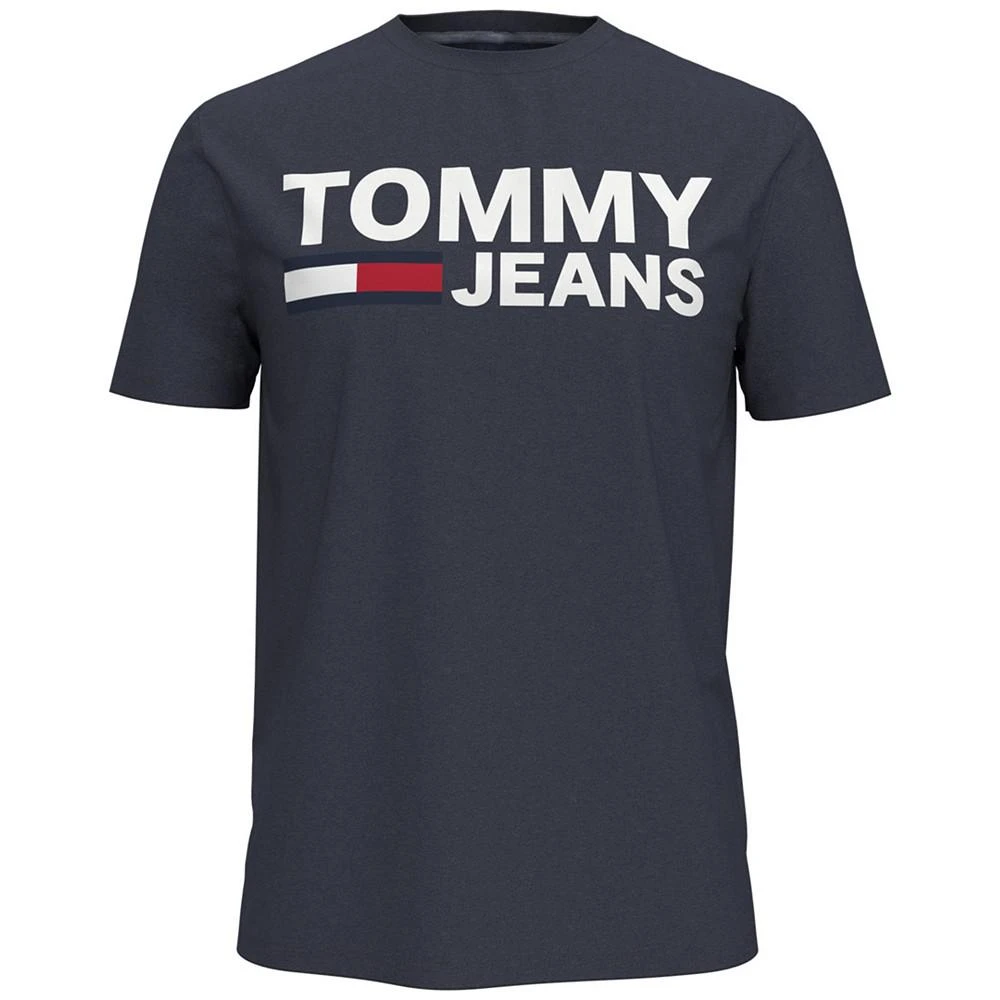 商品Tommy Hilfiger|Tommy Hilfiger Men's Lock Up Logo Graphic T-Shirt,价格¥184,第1张图片