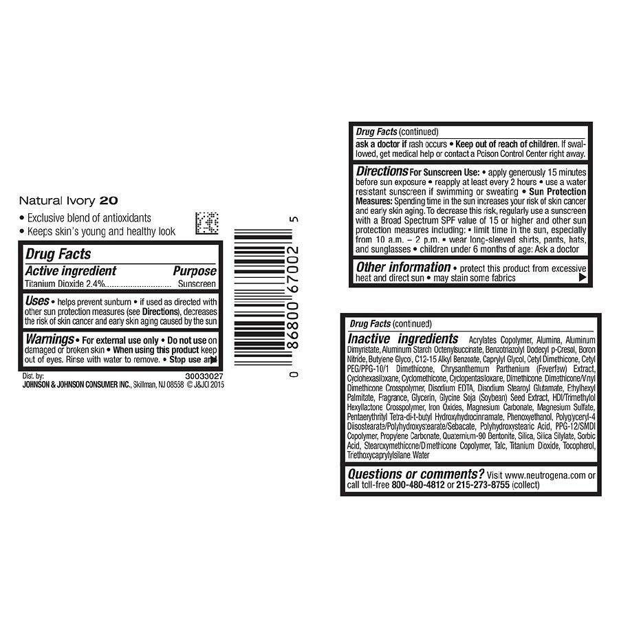 商品Neutrogena|Liquid Foundation,价格¥84,第6张图片详细描述