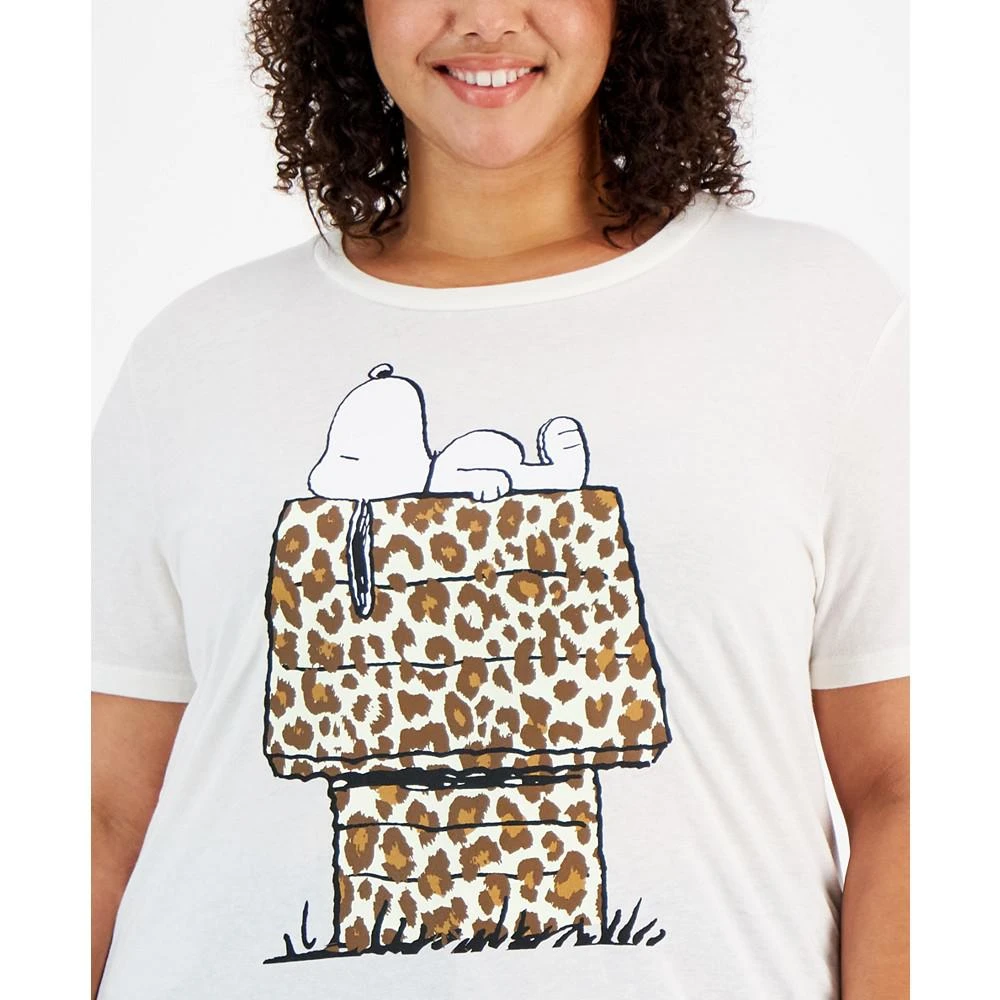 商品Love Tribe|Trendy Plus Size Snoopy Graphic T-Shirt,价格¥112,第3张图片详细描述