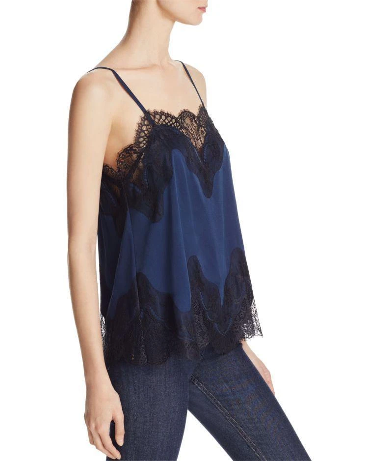 商品Alice + Olivia|Alice + Olivia Sondra Lace-Trimmed Silk Camisole Top,价格¥2156,第3张图片详细描述