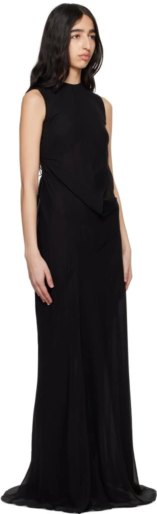 商品ANN DEMEULEMEESTER|黑色 Leah Long Asymmetric 连衣裙,价格¥8724,第2张图片详细描述