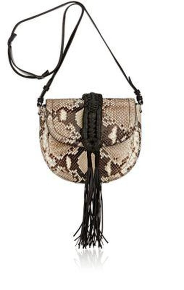 商品Altuzarra|Ghianda Knot Small Python Saddle Bag,价格¥9513,第1张图片