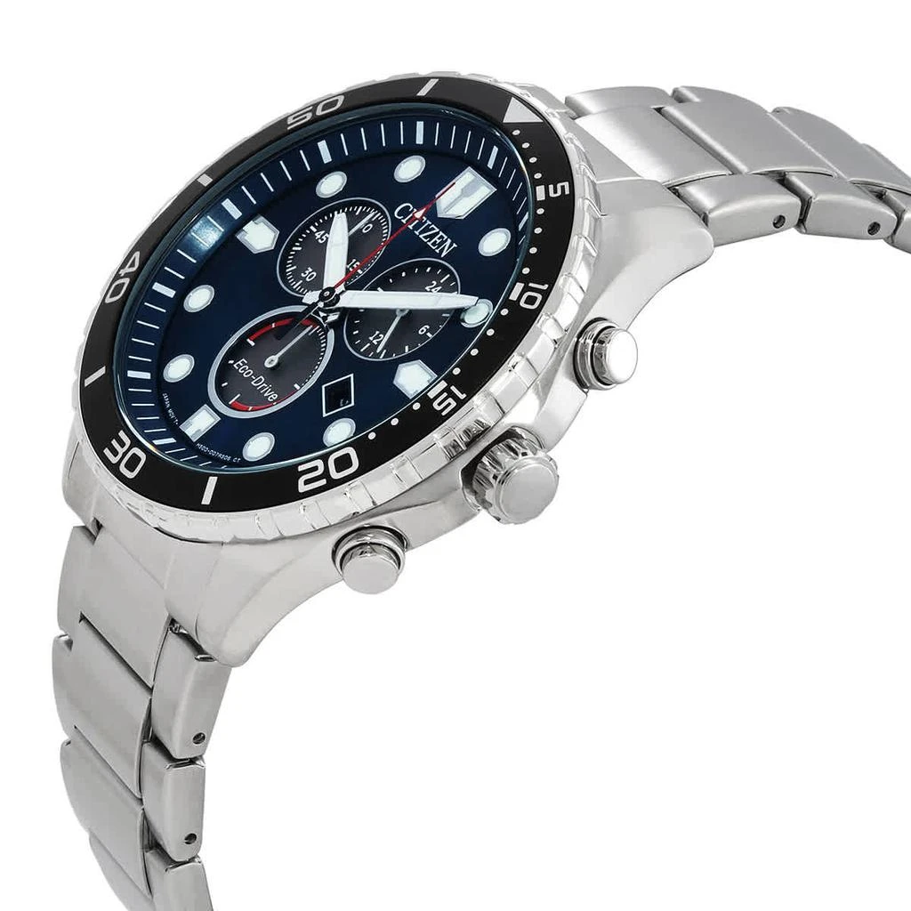 商品Citizen|Eco-Drive Chrono Sporty-Aqua Chronograph Blue Dial Men's Watch AT2560-84L,价格¥1209,第2张图片详细描述