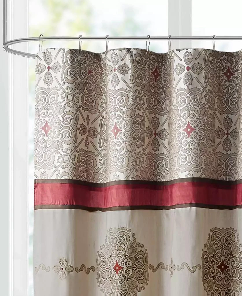 商品Madison Park|Donovan Embroidered Shower Curtain, 72" x  72",价格¥332,第3张图片详细描述