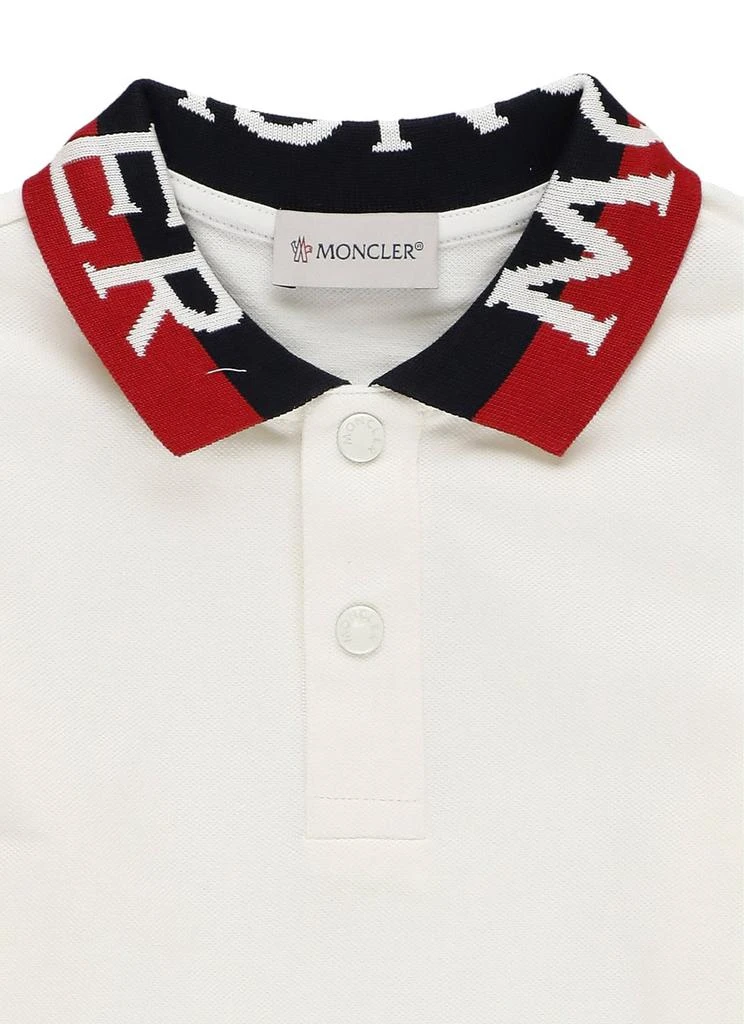 商品Moncler|Moncler Enfant Logo Detailed Long-Sleeved Polo Shirt,价格¥1213,第3张图片详细描述