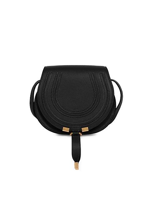 商品Chloé|Small Marcie Leather Saddle Bag,价格¥8583,第1张图片