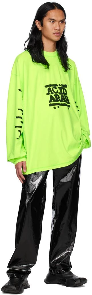 商品Balenciaga|Green Acid Arab Edition Long Sleeve T-Shirt,价格¥4697,第4张图片详细描述